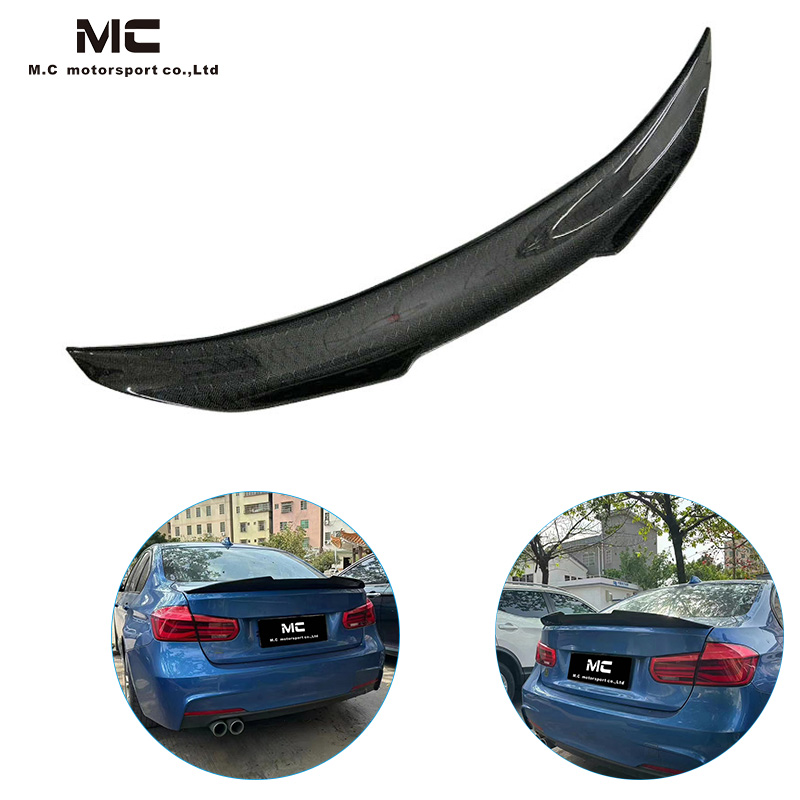 For BMW 3Series F30 PSM Honeycomb Style Carbon Fiber Spoiler 2014-2019