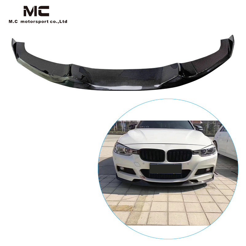 For BMW 3Series F30 Carbon Fiber Front Lip 2014-2019