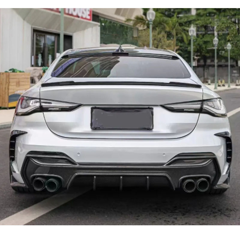 For BMW 4Series G22 3D Style Carbon Fiber Rear Diffuser 2020-IN