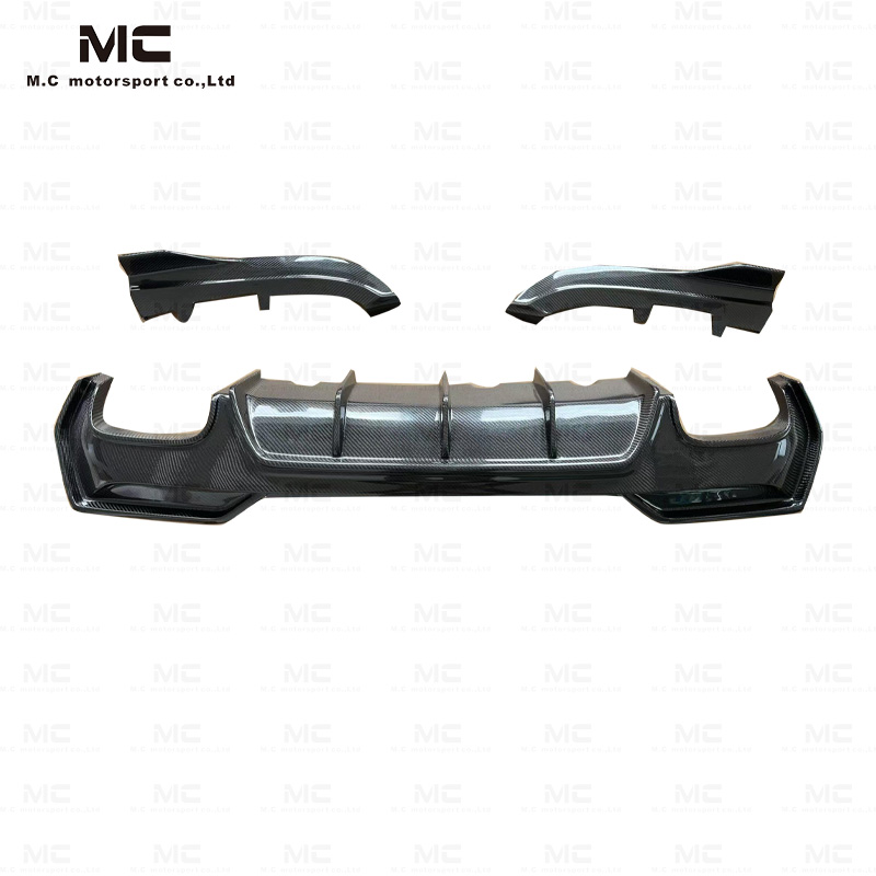 For BMW 4Series G22 3D Style Carbon Fiber Rear Diffuser 2020-IN