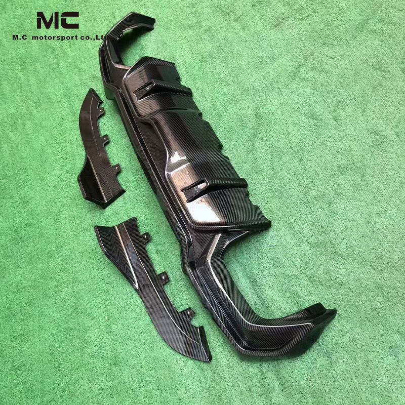 For BMW 4Series G22 3D Style Carbon Fiber Rear Diffuser 2020-IN