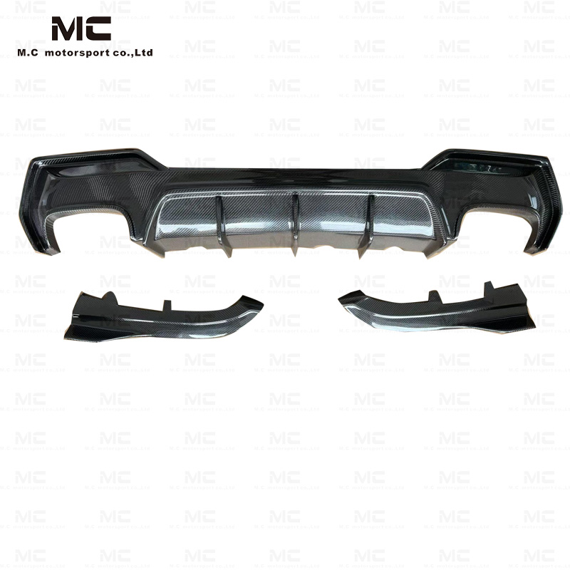For BMW 4Series G22 3D Style Carbon Fiber Rear Diffuser 2020-IN