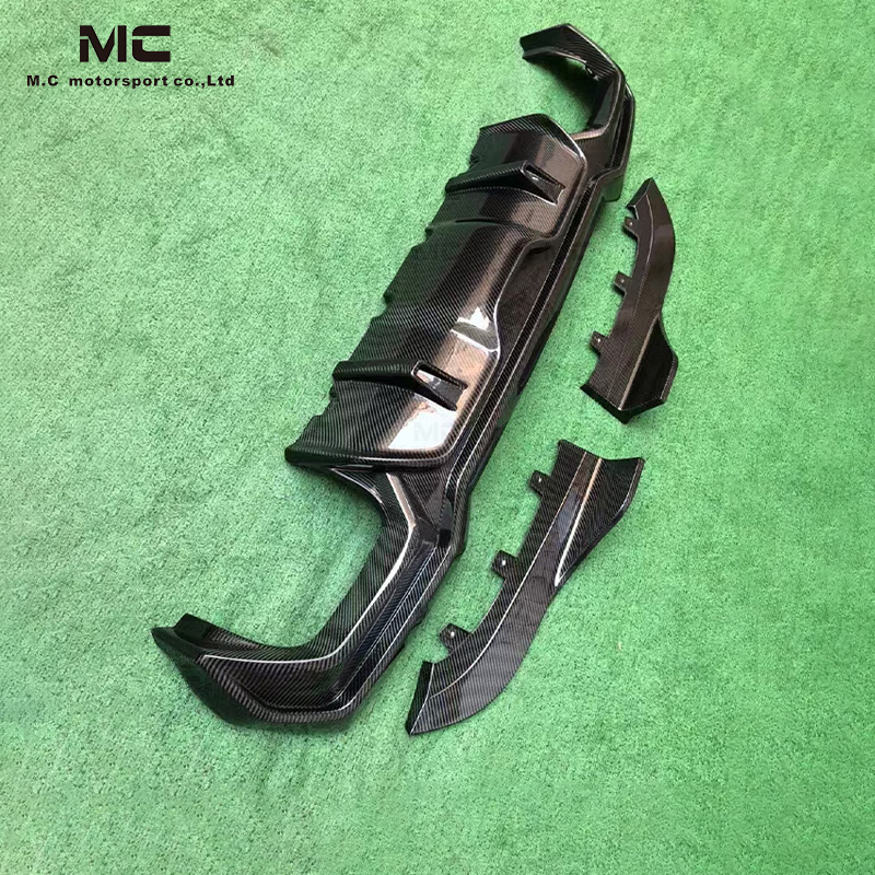 For BMW 4Series G22 3D Style Carbon Fiber Rear Diffuser 2020-IN