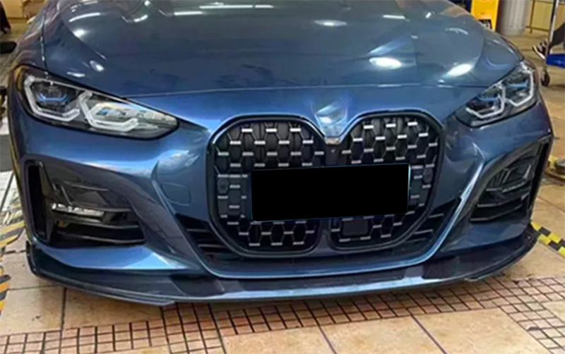 For BMW 4Series G22 3D Style Carbon Fiber Front Lip 2020-IN