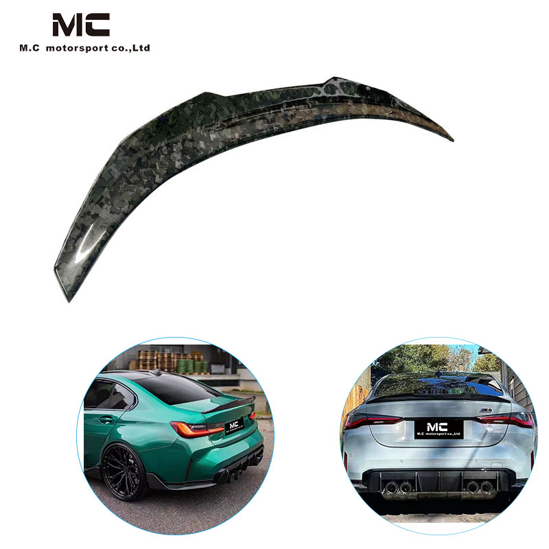 For BMW 4Series G22 PSM Forged Style Carbon Fiber Spoiler 2020-IN