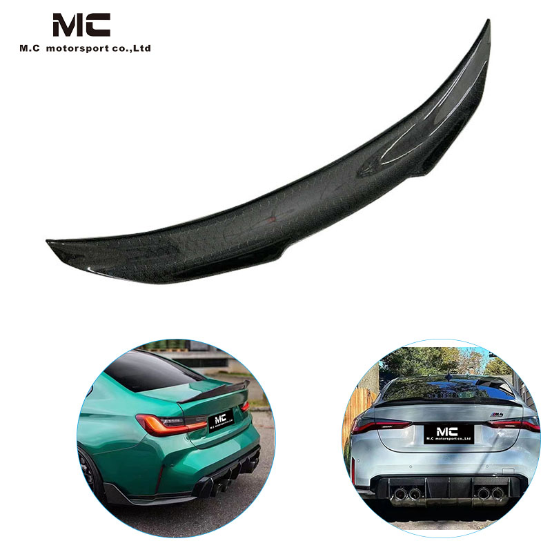 For BMW 4Series G22 PSM Honeycomb Style Carbon Fiber Spoiler 2020-IN
