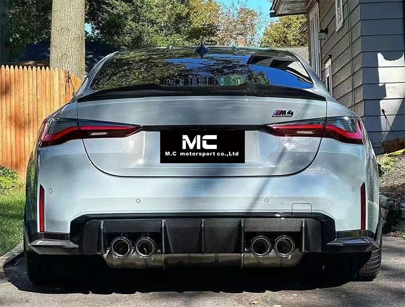 For BMW 4Series G22 PSM Honeycomb Style Carbon Fiber Spoiler 2020-IN