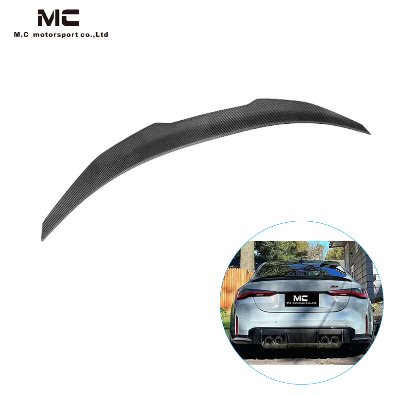  For BMW 4Series G22 PSM Style Dry Carbon Fiber Spoiler 2020-IN