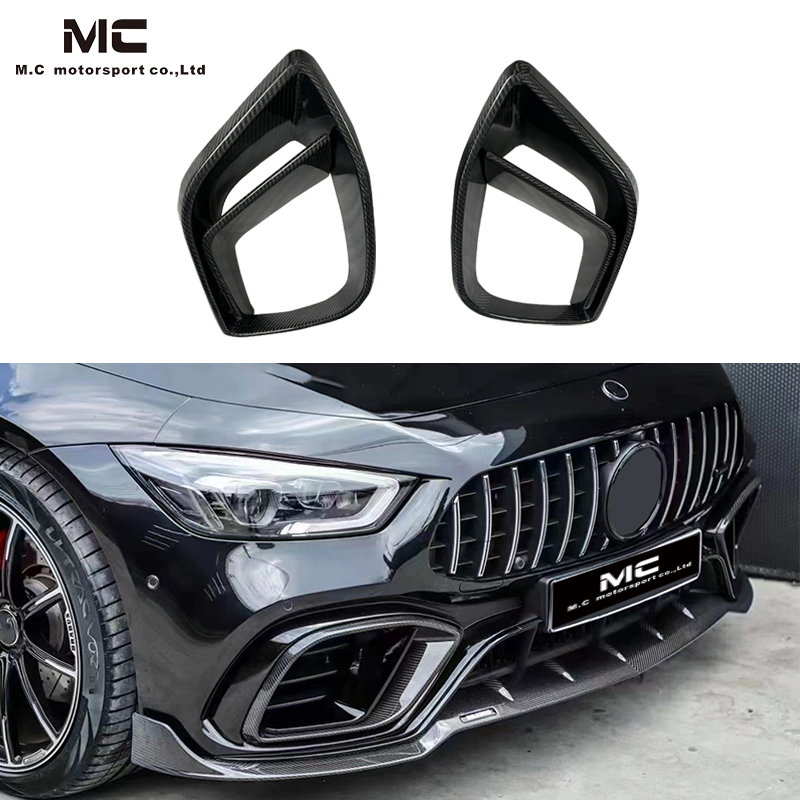 For Mercedes Benz GT63 Brab Style Carbon Fiber Front Bumper Air Vent 2019+