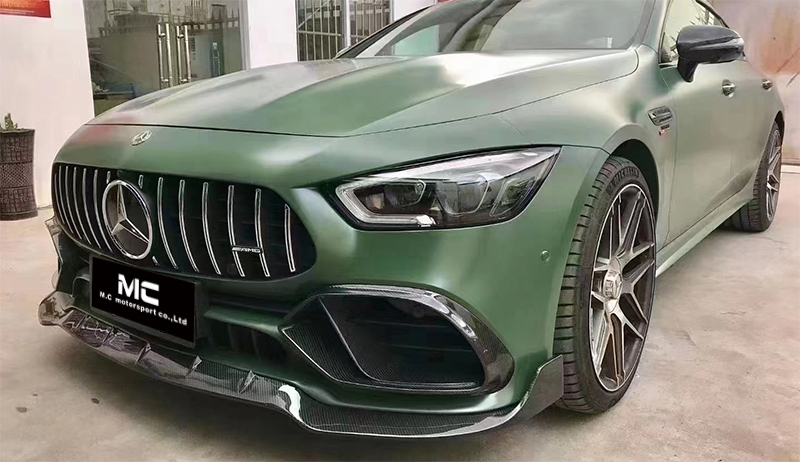 For Mercedes Benz GT63 Brab Style Carbon Fiber Front Bumper Air Vent 2019+