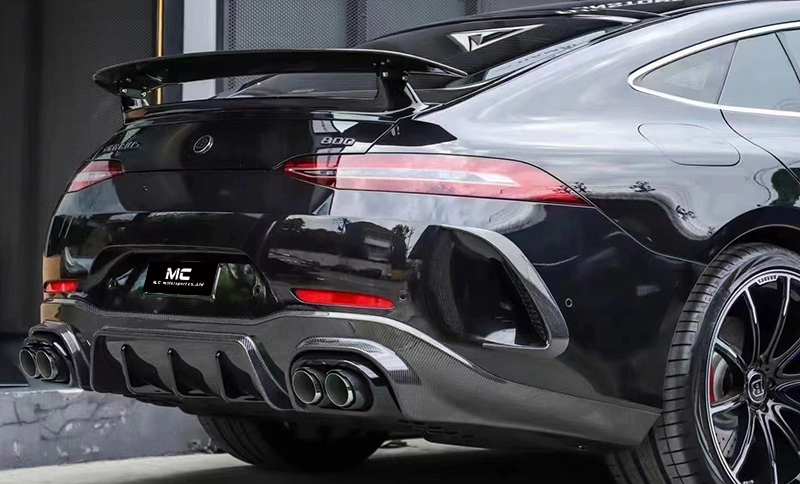 For Mercedes Benz GT63 Brab Style Carbon Fiber Rear Canards 2019+