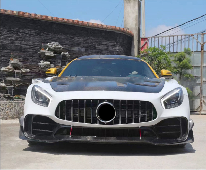 For Mercedes Benz AMG GT Half Carbon Fiber Front Bumper 2016+