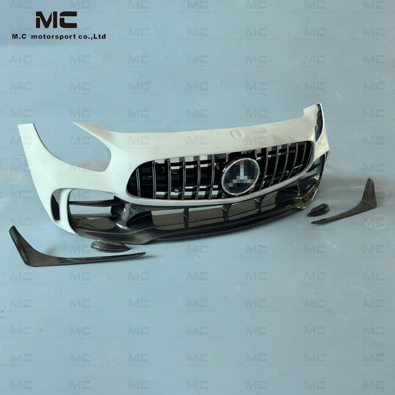 For Mercedes Benz AMG GT Half Carbon Fiber Front Bumper 2016+