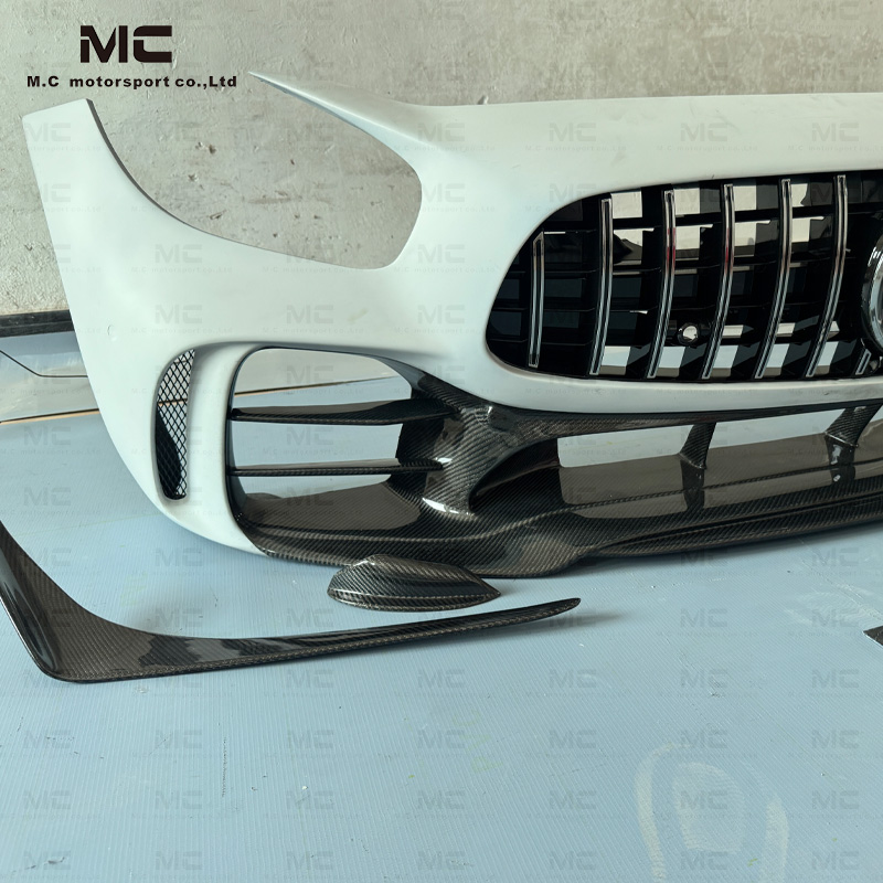 For Mercedes Benz AMG GT Half Carbon Fiber Front Bumper 2016+