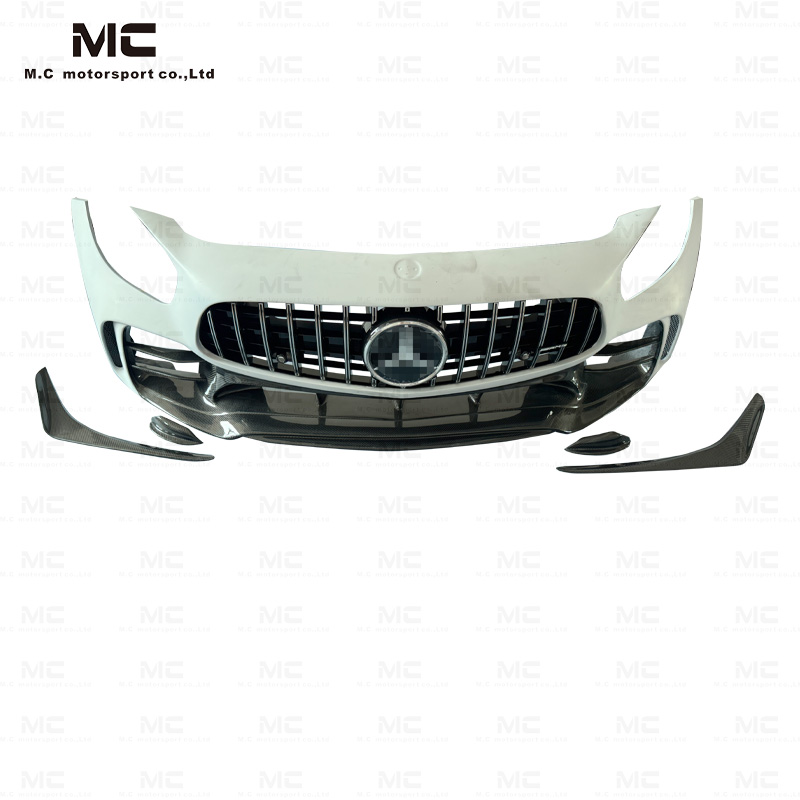 For Mercedes Benz AMG GT Half Carbon Fiber Front Bumper 2016+