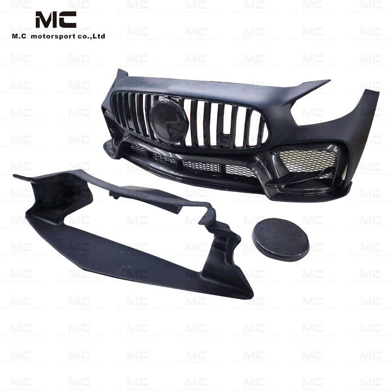 For Mercedes Benz AMG GT IMP Style Half Carbon Fiber Front Bumper 2016+