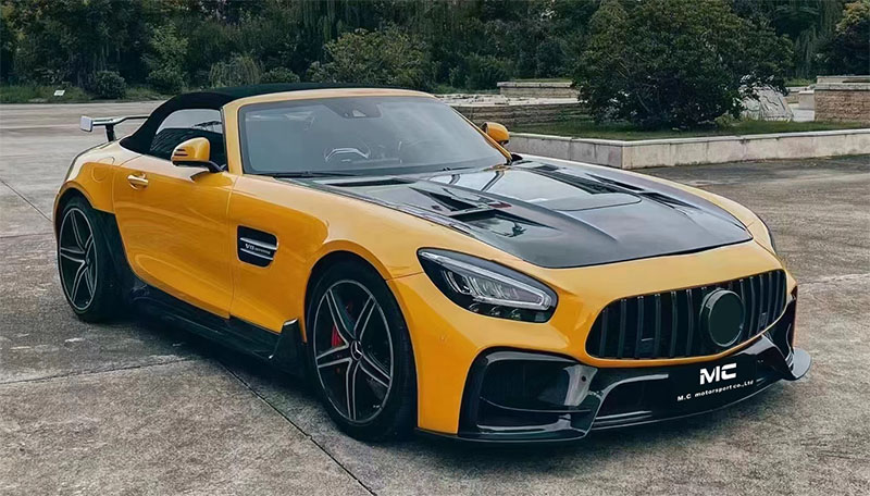 For Mercedes Benz AMG GT IMP Style Half Carbon Fiber Front Bumper 2016+