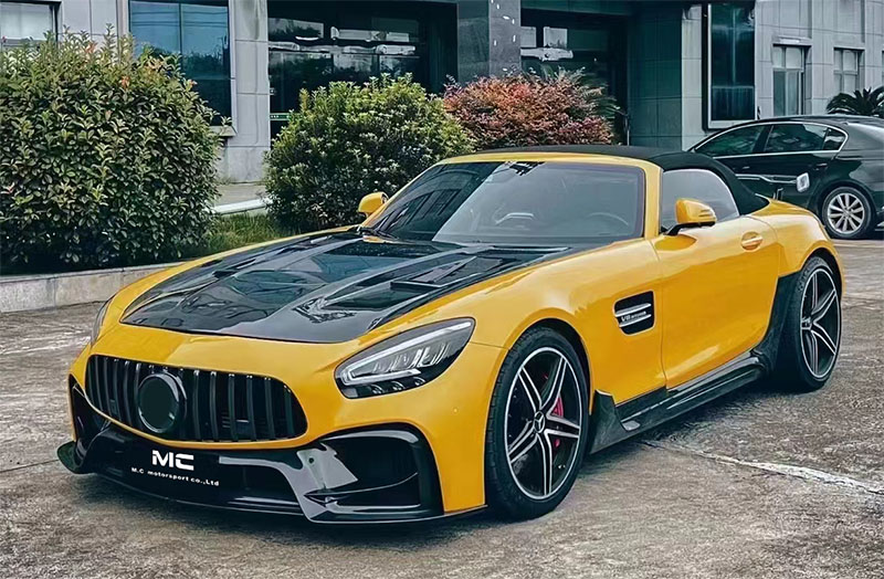 For Mercedes Benz AMG GT IMP Style Half Carbon Fiber Front Bumper 2016+