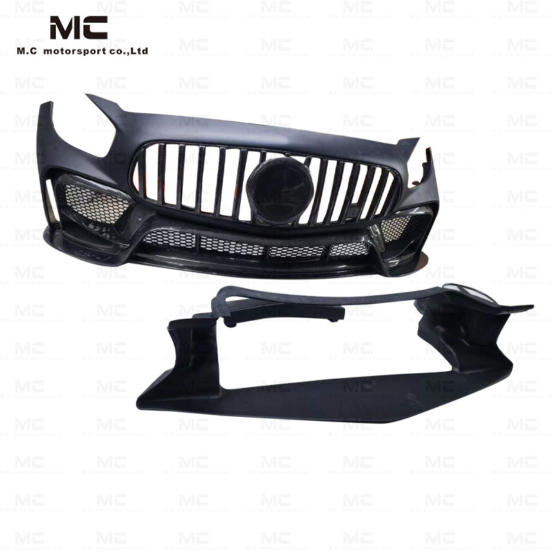 For Mercedes Benz AMG GT IMP Style Half Carbon Fiber Front Bumper 2016+