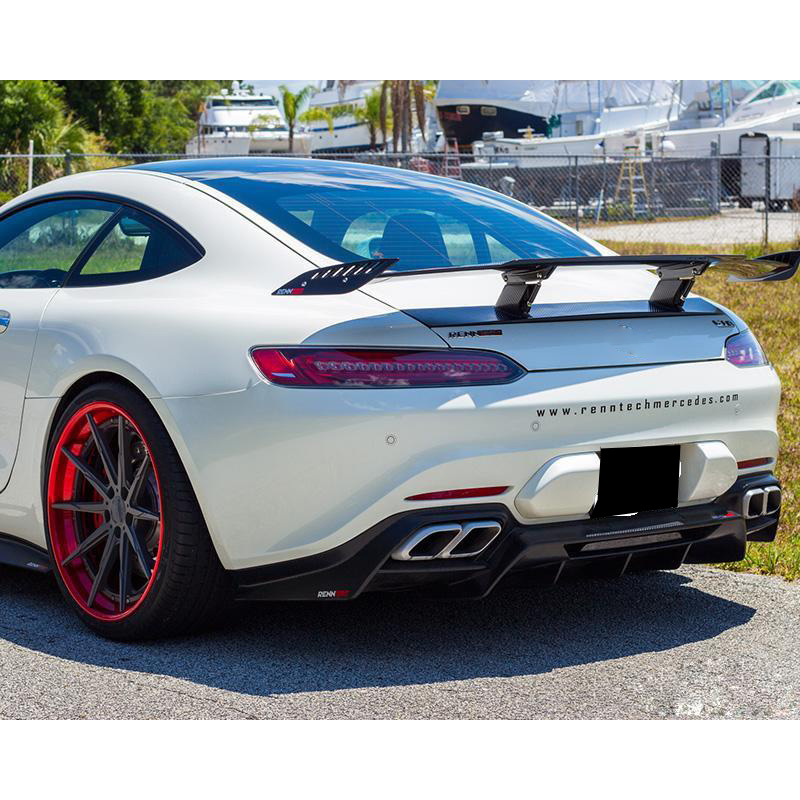 For Mercedes Benz AMG GT R Style Carbon Fiber Rear Diffuser 2016+