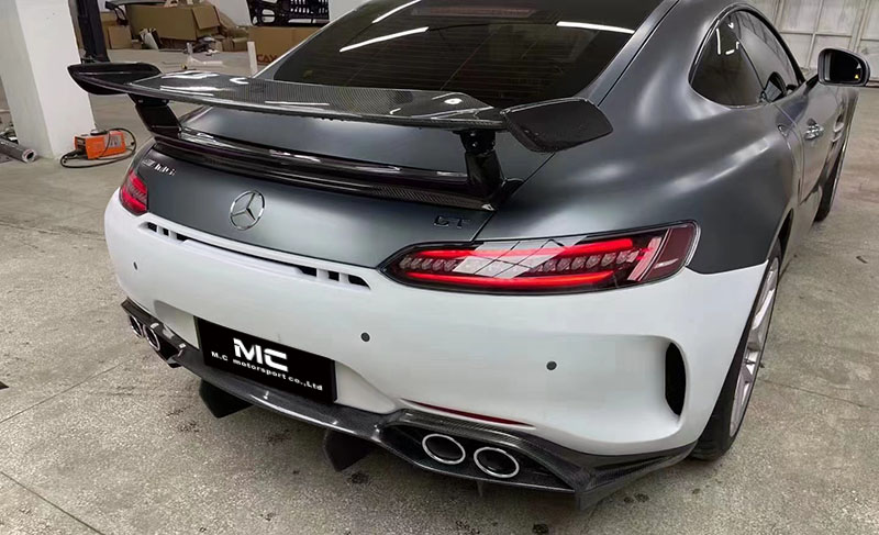 For Mercedes Benz AMG GT IMP Style Carbon Fiber Spoiler 2015+
