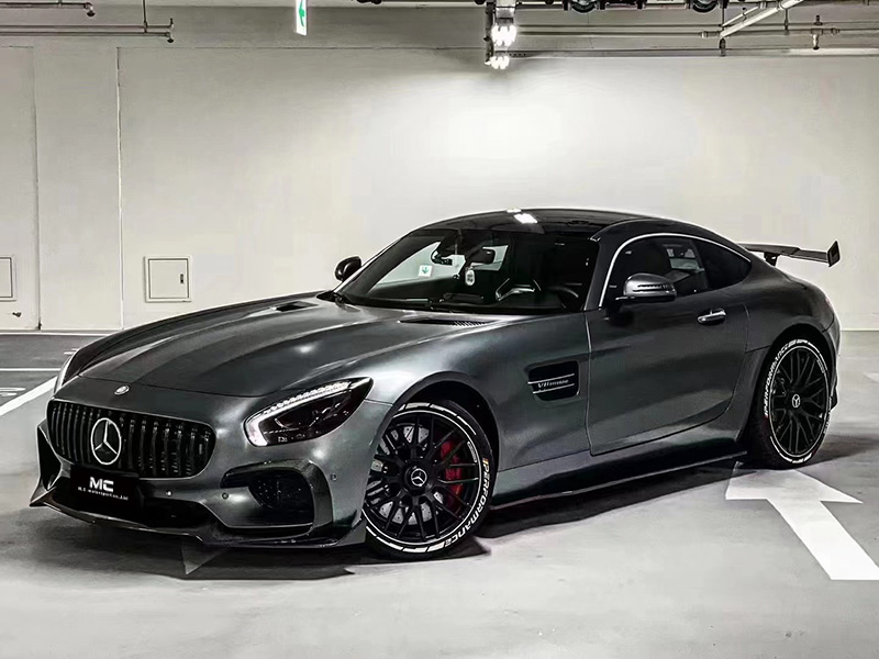 For Mercedes Benz AMG GT R Style Carbon Fiber Side Skirts 2016+