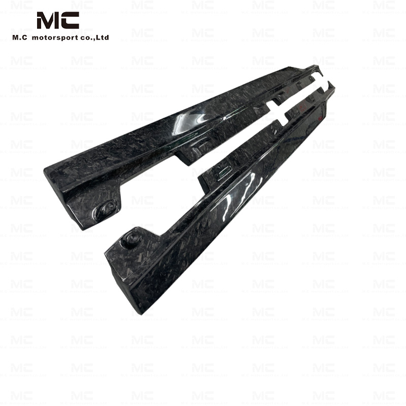 For Mercedes Benz AMG GT R Style Carbon Fiber Side Skirts 2016+