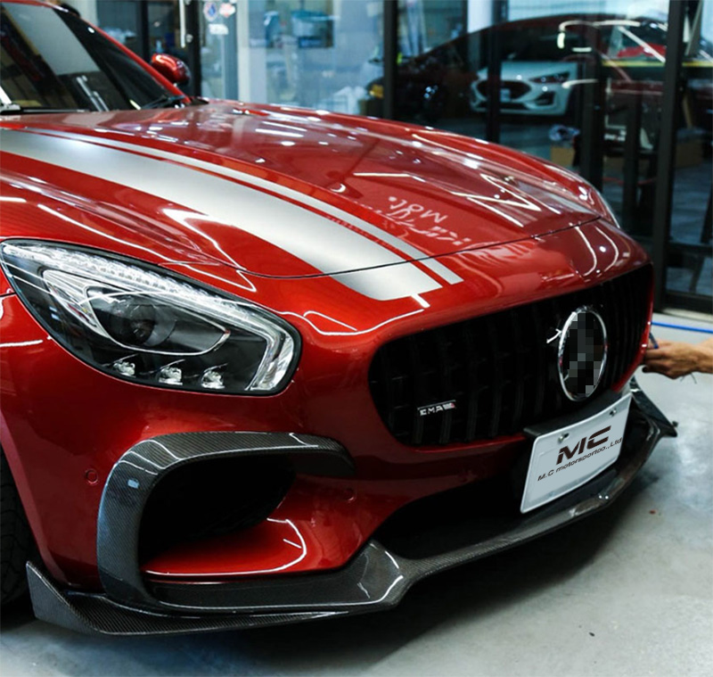 For Mercedes Benz AMG GT R Style Forged Carbon Fiber Front Lip 2016+