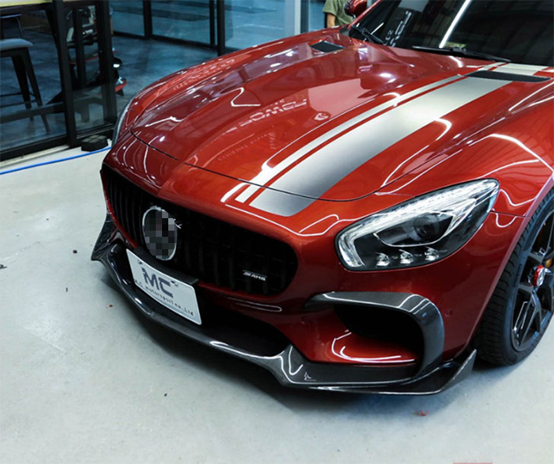 For Mercedes Benz AMG GT R Style Forged Carbon Fiber Front Lip 2016+