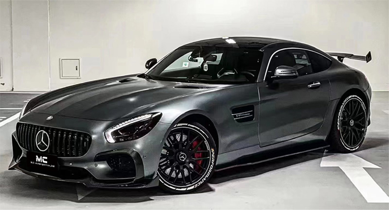 For Mercedes Benz AMG GT R Style Forged Carbon Fiber Front Lip 2016+