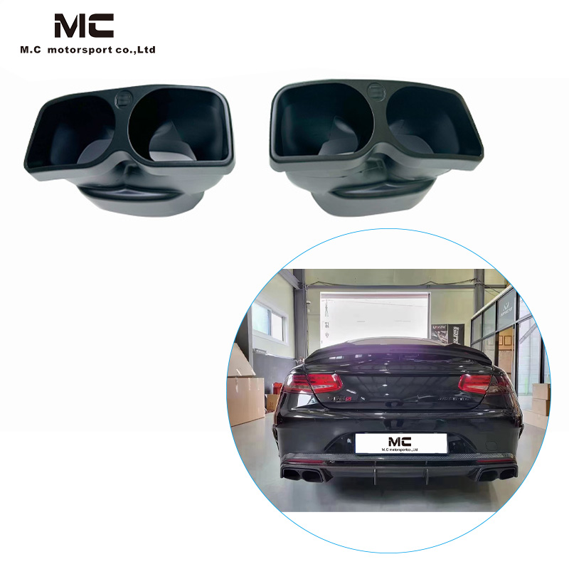 For Mercedes Benz C217 Brabus Style Dry Carbon Fiber Tali Throat 2014-2019