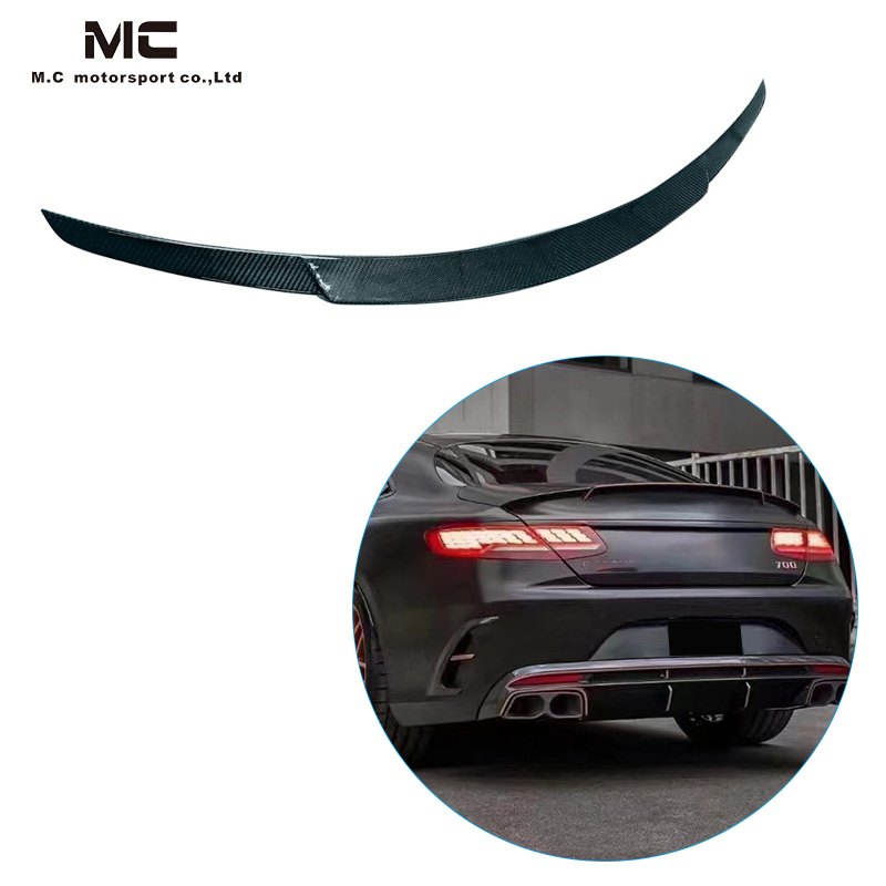 For Mercedes Benz C217 Brabus Style Dry Carbon Fiber Spoiler 2014-2019