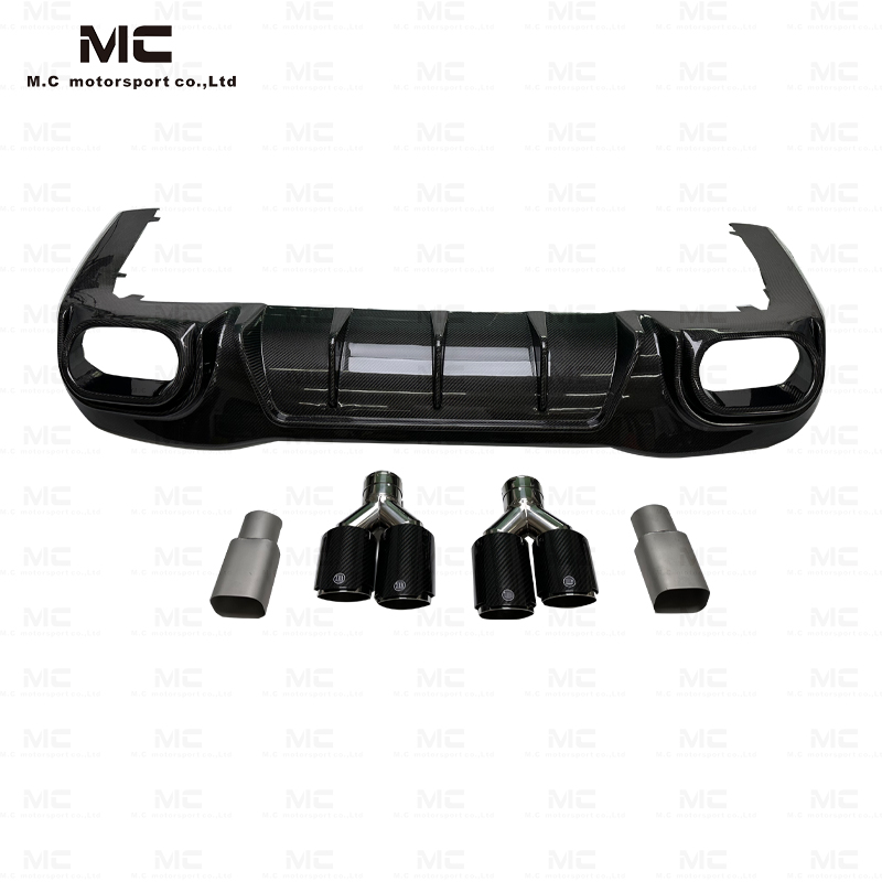 For Mercedes Benz GT50 GT63 Brabus Style Carbon Fiber Rear Diffuser + Tail Throat 2019+