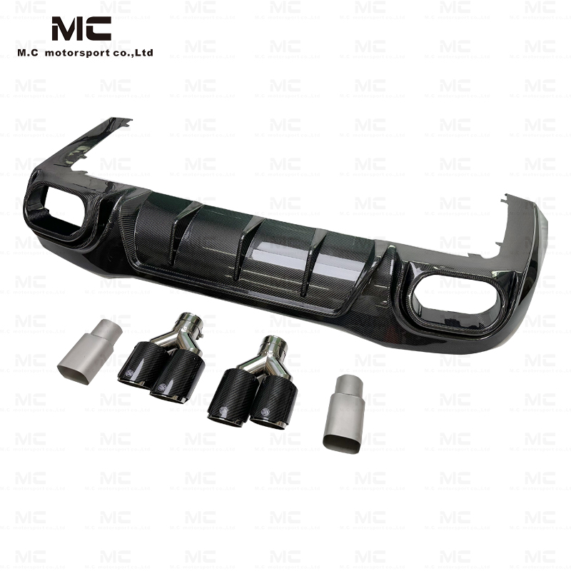 For Mercedes Benz GT50 GT63 Brabus Style Carbon Fiber Rear Diffuser + Tail Throat 2019+