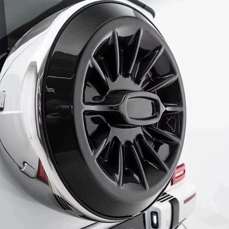 For Mercedes Benz W463 W464 Carbon Fiber Spare Tire Cover 2013--2022