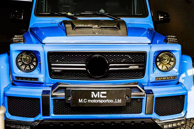 For Mercedes Benz W464 Brabus Style Carbon Fiber Small Hood 2013--2022