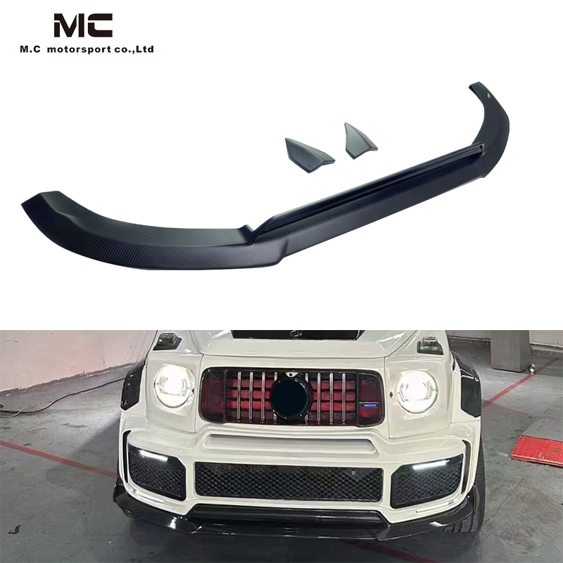 For Mercedes Benz W464 Brabus Style G900 Dry Carbon Fiber Front Lip 2019+