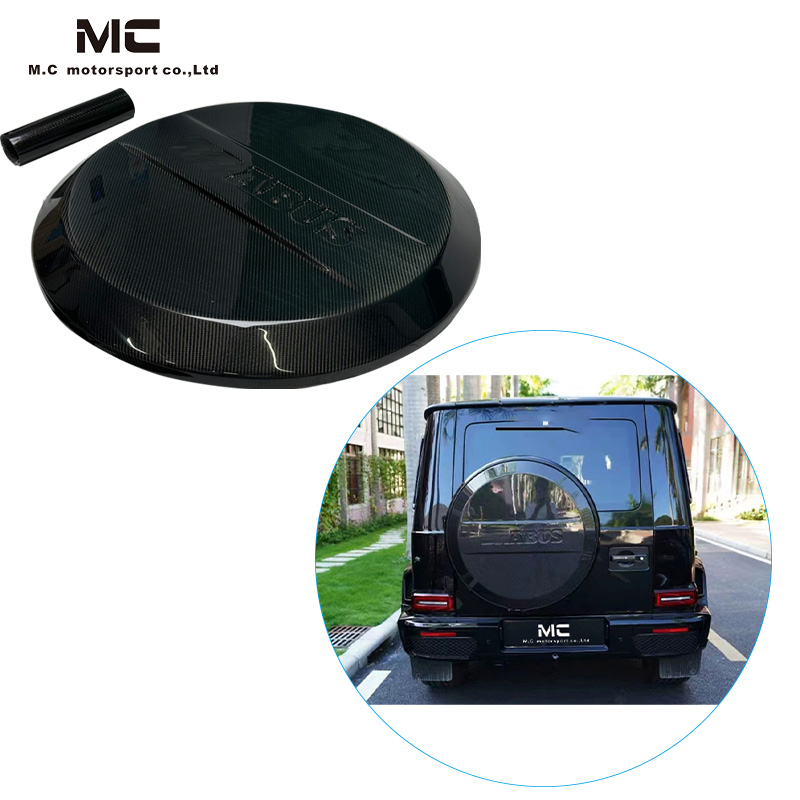 For Mercedes Benz W464 Brabus Style Carbon Fiber Spare Tire Cover 2019--2022
