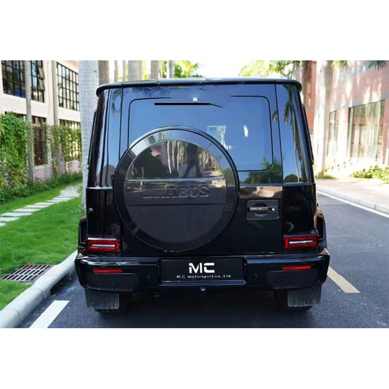 For Mercedes Benz W464 Brabus Style Carbon Fiber Spare Tire Cover 2019--2022