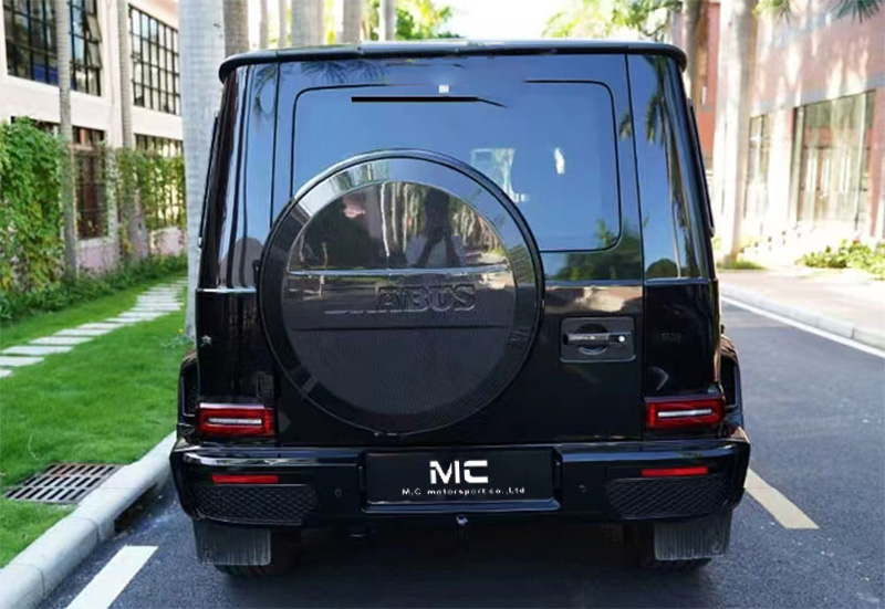 For Mercedes Benz W464 Brabus Style Carbon Fiber Spare Tire Cover 2019--2022