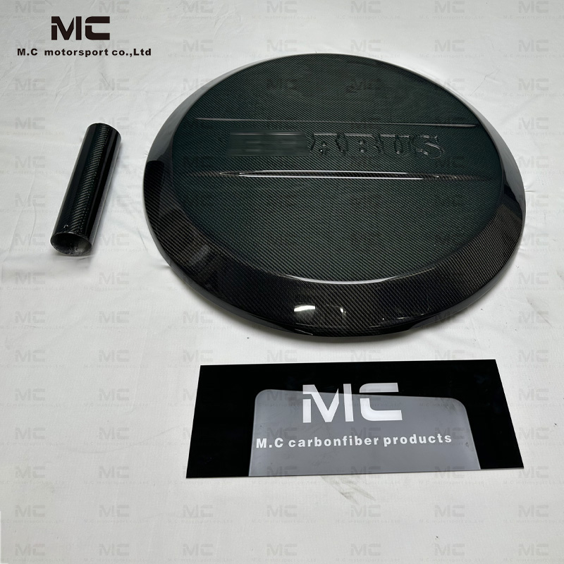 For Mercedes Benz W464 Brabus Style Carbon Fiber Spare Tire Cover 2019--2022