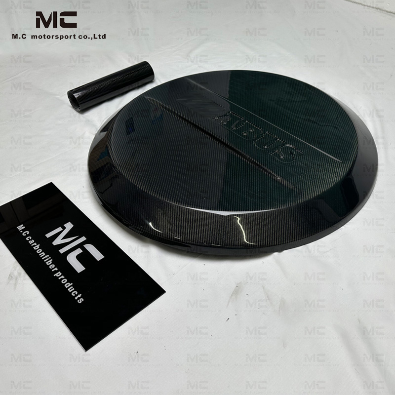 For Mercedes Benz W464 Brabus Style Carbon Fiber Spare Tire Cover 2019--2022
