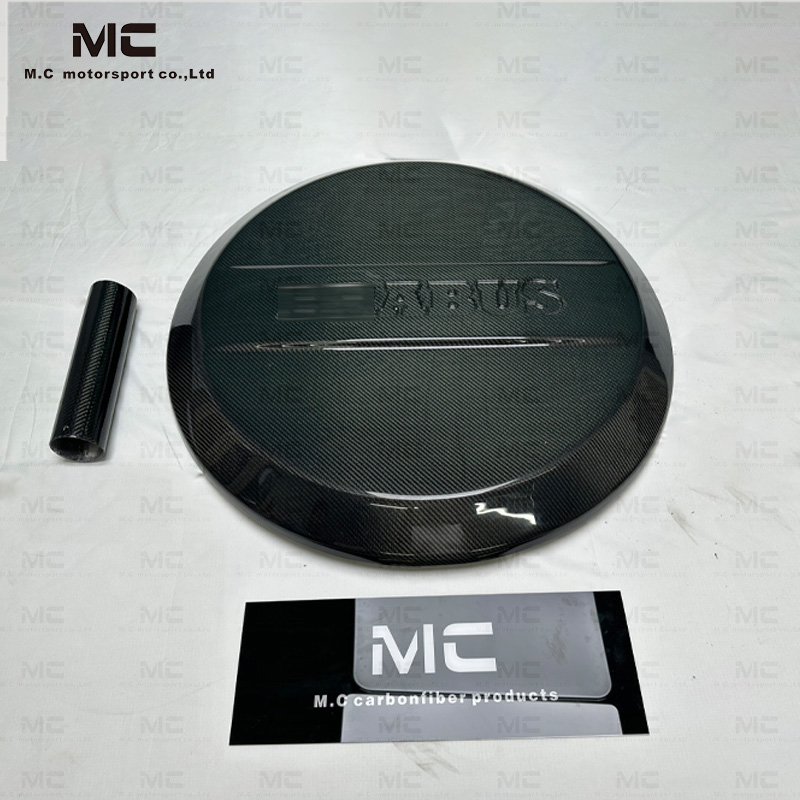 For Mercedes Benz W464 Brabus Style Carbon Fiber Spare Tire Cover 2019--2022