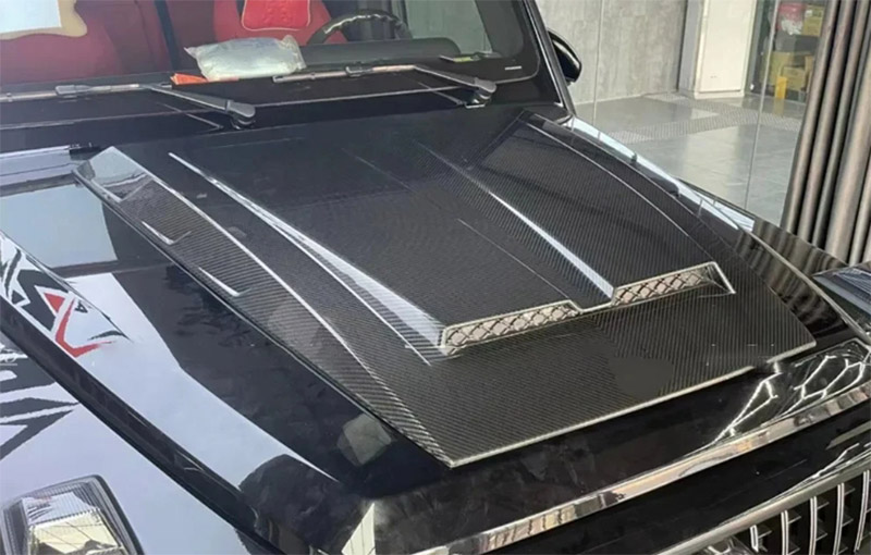 For Mercedes Benz W464 Brabus Style Carbon Fiber Hood 2013--2022