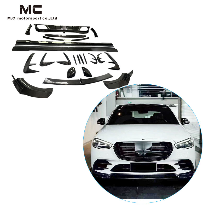 For Mercedes Benz W223 Carbon Fiber Body Kit 2021+
