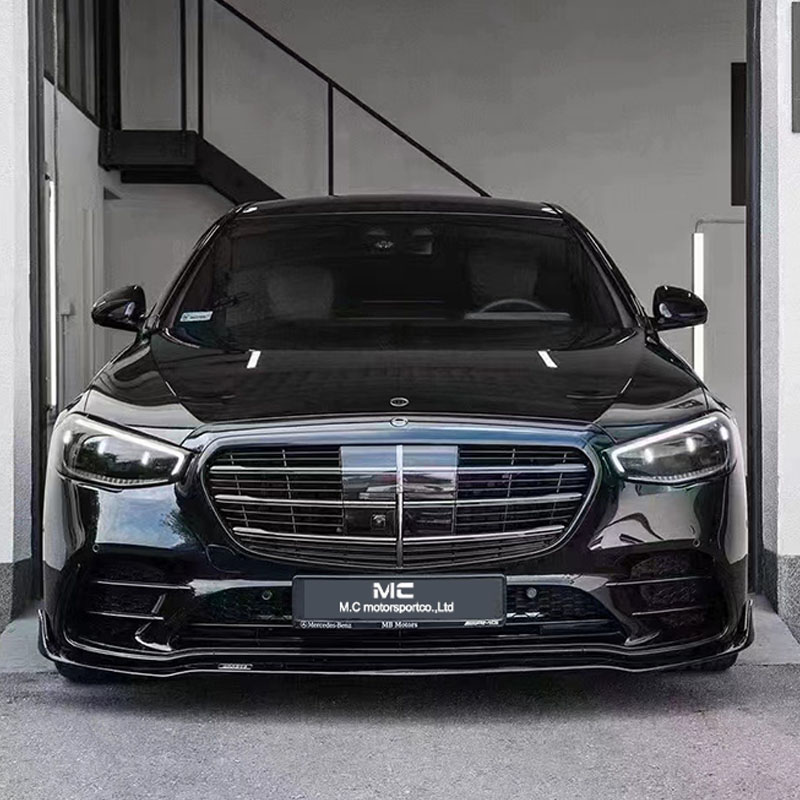 For Mercedes Benz Brabus Style Carbon Fiber Front Lip 2021+