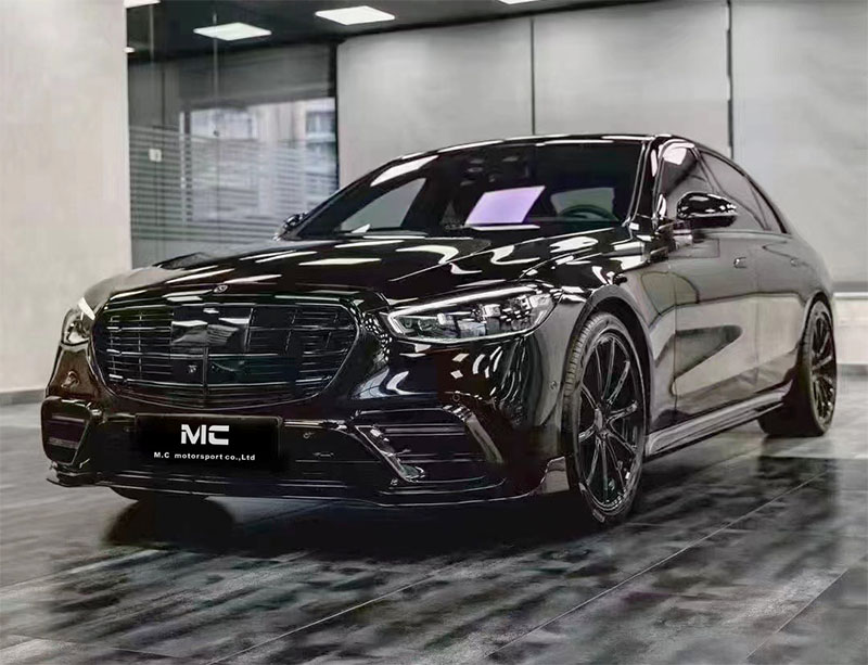 For Mercedes Benz Brabus Style Carbon Fiber Front Lip 2021+