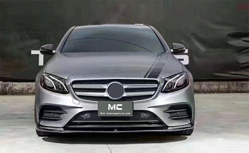 For Mercedes Benz W213 FD Style Carbon Fiber Front Lip 2016-2020