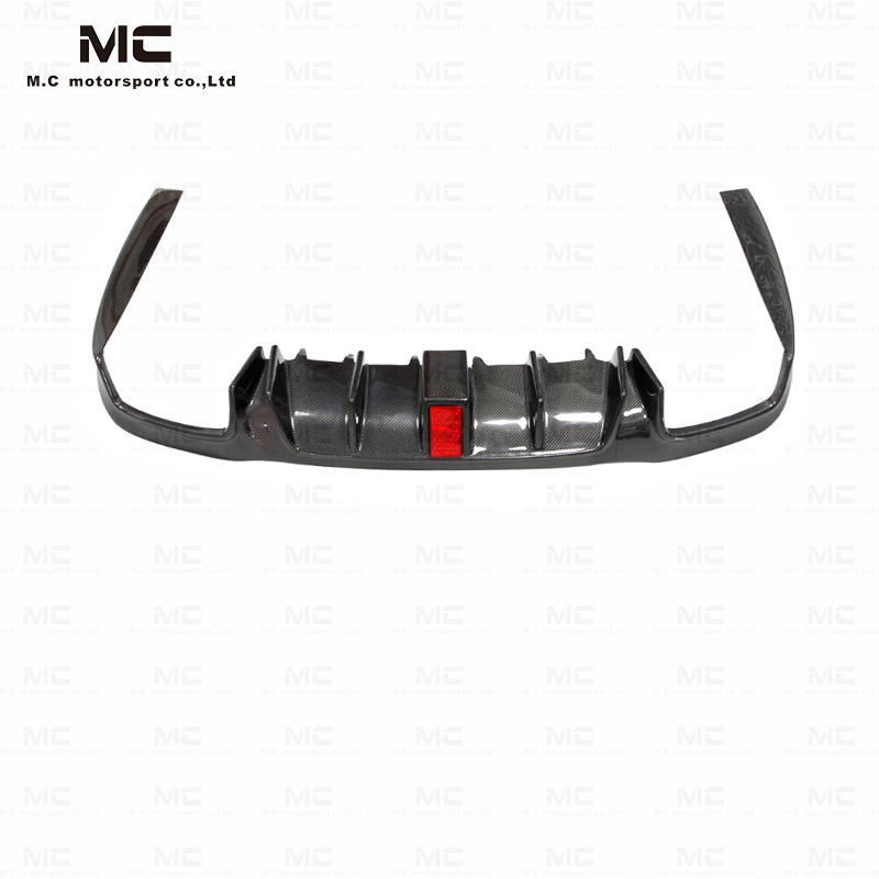 For Mercedes Benz Brabus Style Carbon Fiber Rear Diffuser 2016--2021