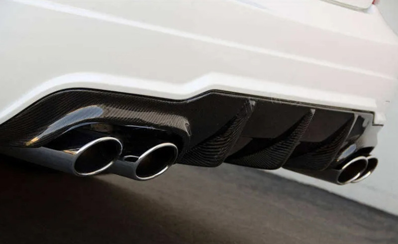 For Mercedes Benz C63 Style Carbon Fiber Rear Diffuser 2010--2014